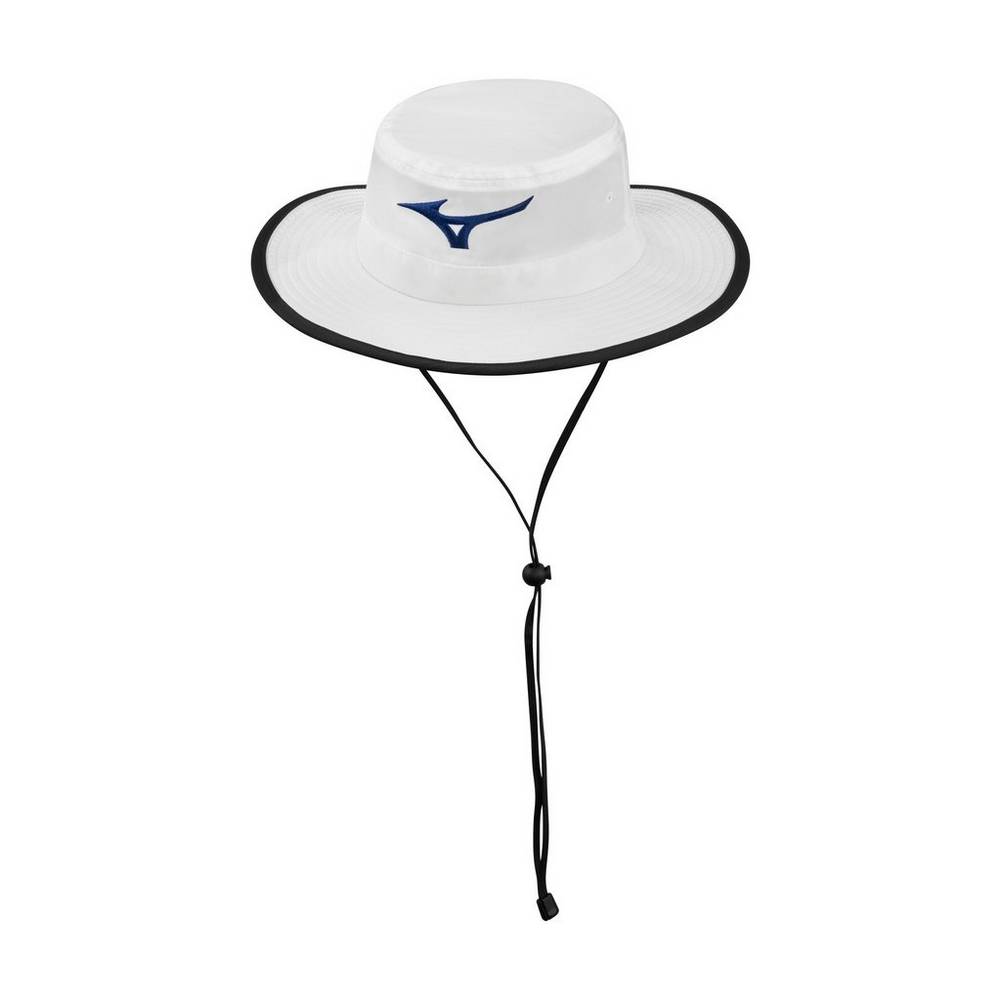 Damske Čiapky Mizuno Tour Sun Biele/Námornícka Modrá Vypredaj TMUZ63812